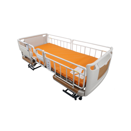 เตียงผู้ป่วยไฟฟ้า PARAMOUNT BED รุ่น Rakusho Z สีเรซิ่น พร้อมที่นอน รุ่น Stretch Fit_0